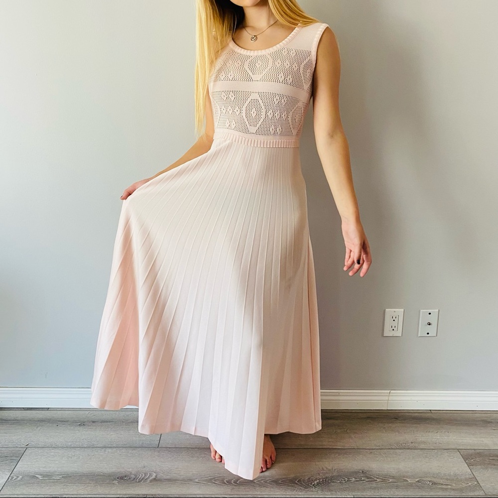 Vintage 1970’s Tricot Partout maxi dress knit 6/8